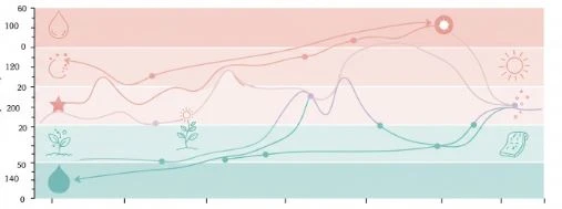 Chart illustrating the phases of the female hormonal cycle and the importance of synchronizing workouts for women's hormonal health. Ideal for those looking to optimize female hormonal health.